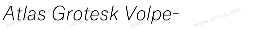 Atlas Grotesk Volpe字体转换